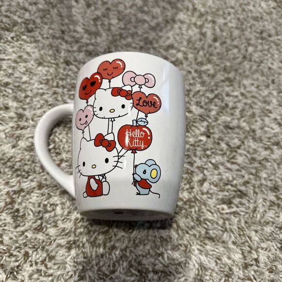 Sanrio Hello Kitty Valentines Day Heart Balloons 25oz Ceramic Mug - Picture 1 of 3